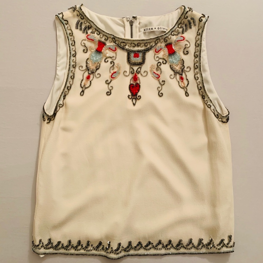 Alice+Olivia Silk Tank Top